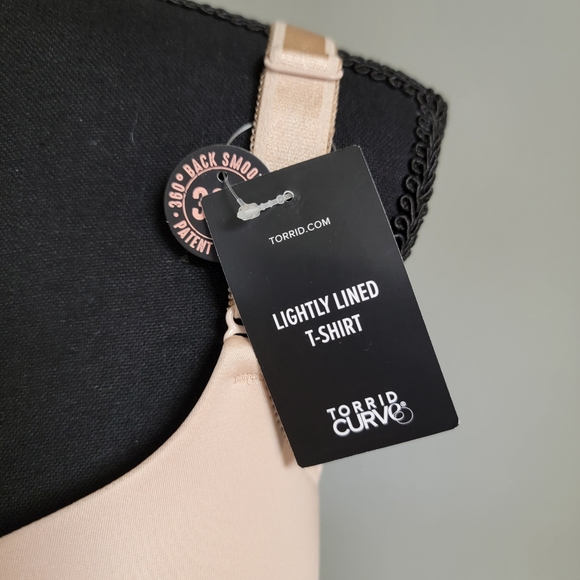 NWT Torrid Curve Beige Lightly Lined T-Shirt Bra With 360° Back Smoothing - Picture 5 of 7